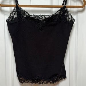 Lucky Brand Black Cami with Lace